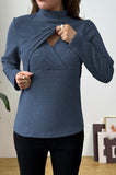Bearsland Long-sleeved High-neck Nursing Top
