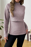 Bearsland Long-sleeved High-neck Nursing Top