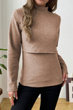 Bearsland Long-sleeved High-neck Nursing Top