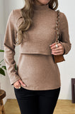 Bearsland Long-sleeved High-neck Nursing Top