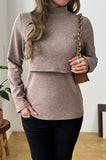 Bearsland Long-sleeved High-neck Nursing Top