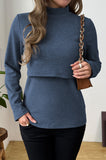 Bearsland Long-sleeved High-neck Nursing Top