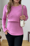 Bearsland Fleece-Lined Long-Sleeved Nursing Top