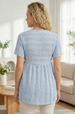 Bearsland Women's V-Neck Lace Maternity Top