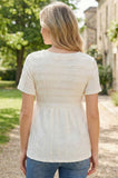 Bearsland Women's V-Neck Lace Maternity Top