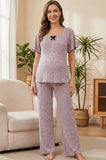 Bearsland Women's Maternity Pajama Set