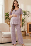 Bearsland Women's Maternity Pajama Set