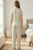 Bearsland Women's Short-Sleeve Nursing Pajama Set