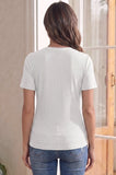 Bearsland Women's Ribbed Solid-Color Nursing Top