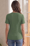 Bearsland Women's Ribbed Solid-Color Nursing Top