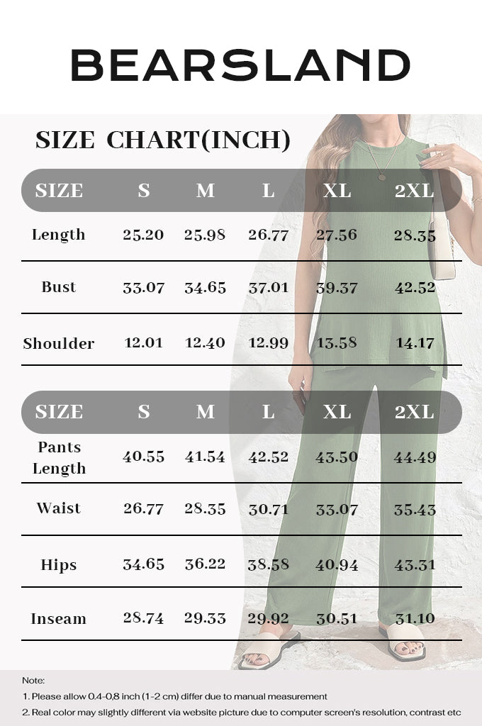 Bearsland Women's Maternity Tank Top Set  Adjustable Waistband
