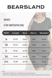 Bearsland Women's Striped Round-Neck Maternity Dress with Bow