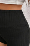 Bearsland Women's Striped Maternity Shorts with a Small Bow