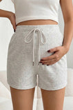 Bearsland Women's Maternity Shorts  Adjustable Waistband