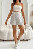 Bearsland Women's Maternity Shorts  Adjustable Waistband