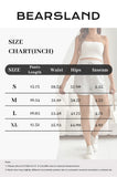 Bearsland Women's Maternity Shorts  Adjustable Waistband