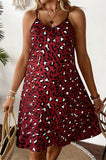 Bearsland Women's Strapless Leopard-Print Maternity Dress