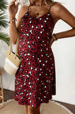 Bearsland Women's Strapless Leopard-Print Maternity Dress