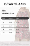 Bearsland Women's Strapless Leopard-Print Maternity Dress