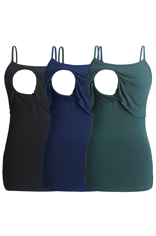 Bearsland Women's Sleeveless Nursing Tank Cami Bearsland Women's Sleeveless Nursing Tank Cami